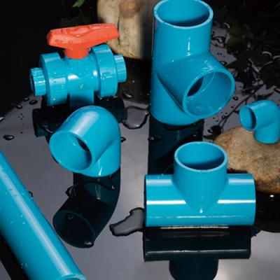 China PVC Plastic Customized Blue Hose And Fit For Water Supply And Industry for sale