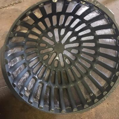 China Large Strainer Sump Cast Iron Roof Drain With 4