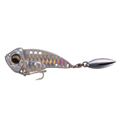 China 8.5g 12.5g 17g Metal Sinking VIB Fishing Lure With Spoon Tail Wobbler Crankbaits Vibration Spinner Hard Spinner Tackle for sale