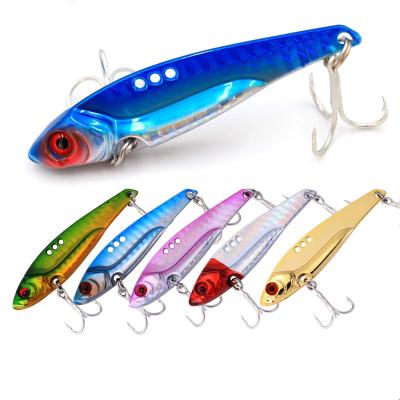 China Metal Cicada VIB Tackle 7g/12g/15g 50mm/60mm/68mm Lure Vibration Spoon Fishing Spinner Lure Crankbait Artificial Hard Bait for sale