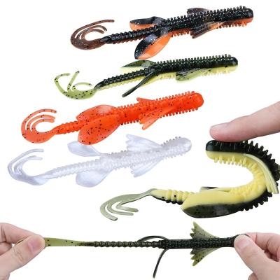 China Promotional Sustainable Silicone OEM Lure 10g Hard Plastic Fishing Critter Baits Soft Plastic Bait Mold for sale