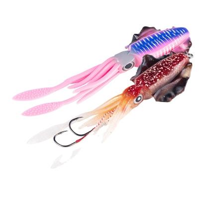 China Lead 150mm Squid Fishing Lure Sinking Soft Octopus Lure Squid Bait Soft Wobblers Bait Fishing Tackle for sale