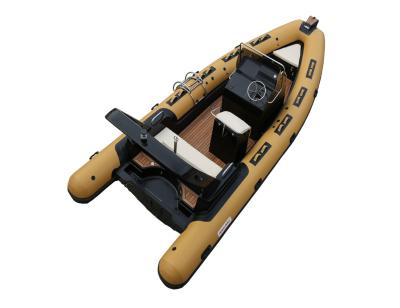 China Rigid Inflatable Rib Boat 6.8m/22.3ft, Fiberglass SAILSKI Hypalon Boat 200hp Outboard Motor for sale