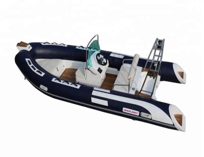 China SAILSKI RIB480 4.8m Fiberglass Fiberglass Hull RIB Boat Sport For 6 Person for sale