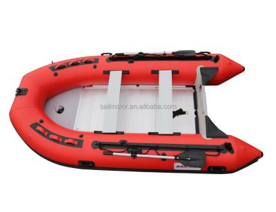 China 3.8m inflatable drift boat, 1.2mm PVC, aluminum floor, 7 person, from SAILSKI 20hp motor outboard for sale