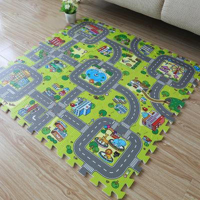 China Safety 30*30cm EVA Baby Carpets DIY Foam Baby Play Mat Split Joint Puzzle Mats For Carpet Mat for sale