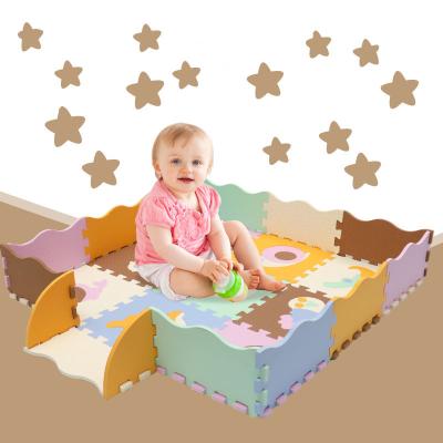 China Factory Supply Non-Toxic Cartoon Bird Animals Baby Play Mat Eco-Friendly Mat Interlocking Foam Playmat Puzzle for sale