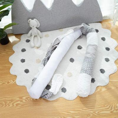 China Wholesale Cotton Dustproof Washable Cuddle Sleep Bed Cushions Breathable Braided Hutch Bumper For Baby Crib for sale