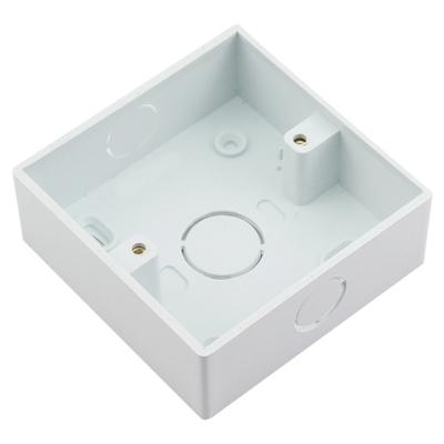 China Household 1 Strip 86x86 PVC Switch Box Wall Mounted Waterproof Electrical Junction Box for sale