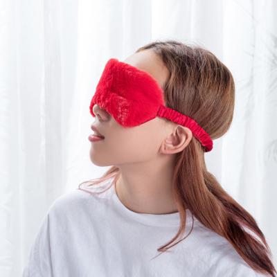 China China Factory Wholesale Dark Circles 100% Polyester Velvet Sleep Organic Eye Mask For Good Sleep for sale