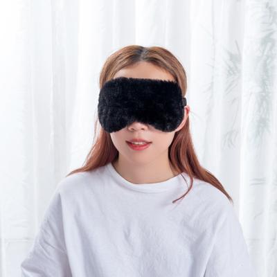 China Amazon Dark Hot Selling Circles 100% Polyester Velvet Sponge Sleep High Quality Eye Mask for sale