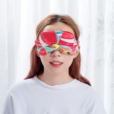 China Dark Circles Wholesale Custom Design Soft Adjustable 100% Silk Eye Sleep Mask for sale