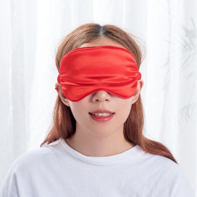 China Dark Circles Customized Soft Padded 100% Silk Adjustable Eye Mask Shade Cover for sale