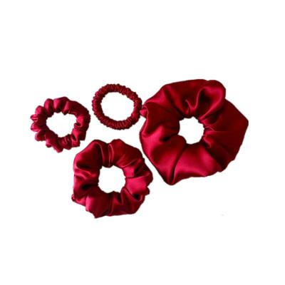 China High Quality And Beautiful Fashion Women Fashoin 100% Silk Scrunchies For Ponytail Holder for sale