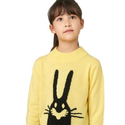 China Anti-pilling Children's Cashmere Sweater Rabbit Knit Pattern Sweater for sale