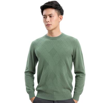 China Anti-wrinkle 100% cashmere cashmere sweater with round neck and back stitch. Simple winter warm sweater for sale