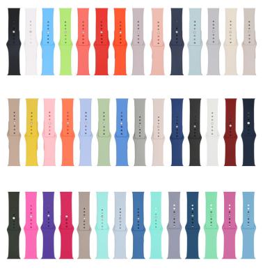 China Fanshion Wholesale Silicone Nylon Watch Band For Apple Watch Strap 38/40/42/44mm Smart Watch Band For Apple iWatch 6 SE Strap for sale