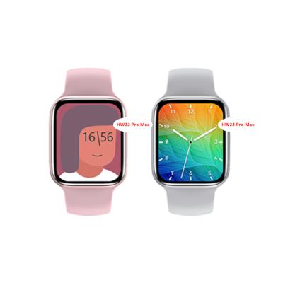 China MP3 Playback Matel Body HW22 Smartwatch Sports Games Series 6 Max Slim Max Blood Pressure Tracker Smart Watch For Women Men for sale