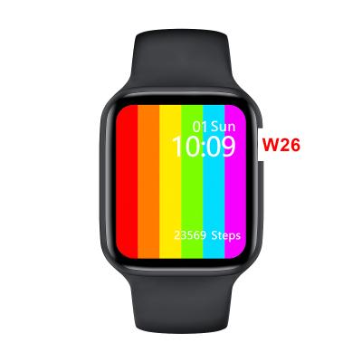 China MP3 Playback W26+ Plus Smartwatch Support Dropshipping Service Relojes Waterproof 1.75 Inch 3d Ui Series 7 Smart Watch for sale