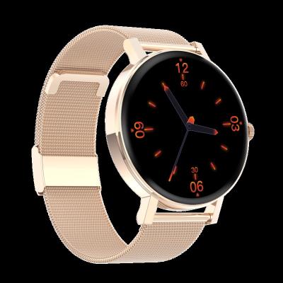 China MP3 Playback F18S Reloj Device Smart Watch Phone Calls Heart Rate and Sleep Monitor Wristband Smart Device Gold Color for sale