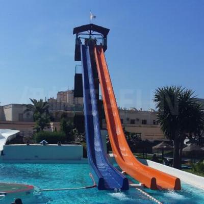 China Aqua Park Fiberglass Highest Water Slides for Aqua Park for sale