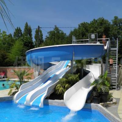 China Amusement Water Park Equipment Fiberglass Water Slide For Kids for sale