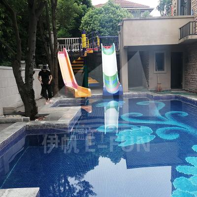 China Swimming Pool Private Pool Fiberglass Water Slide Backyard Water Game for sale