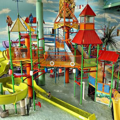 China Amusement water park/sprayground water equipment tropical style water slide adult body: 6-8mm; Flange: 8-10mm outside gear for sale