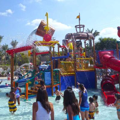 China Water Park Pool Water Playground Pour Bucket Spray Park Equipment for sale