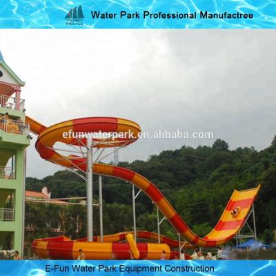 China Amusement Boomerango Indoor Outdoor Fiberglass Water Slide for Aqua Park, Vacation, Hotel for sale