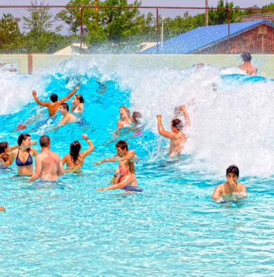 China Aqua Park /Water Park 400 Sq.m Wave Pool Equipment Water Park Wave Pool Machine E-fun for sale