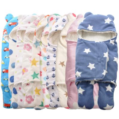 China Antibacterial Newborns Wraps Receive Warm Blanket Baby Blanket Fleece Sleep Wrap Sleep Sack Infant Bag for Girls Boys for sale