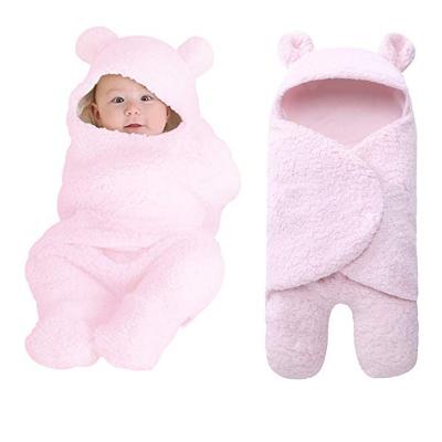 China Antibacterial Baby Plush Wrap Wool Lamb Wrap Sleeping Blanket for sale