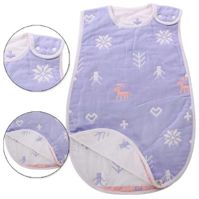 China Breathable 6 Layered Gauze Cotton Quilt Baby Sleeping Bag for Newborn for sale