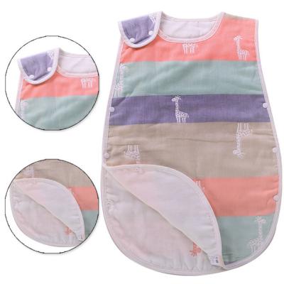 China Summer Breathable Kids Baby Cotton Gauze Sleeping Bag for sale