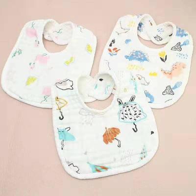 China Burpy Baby Bib Antibacterial Toddler Reflux Absorbent Feeding Drool Teething Snap Button for sale