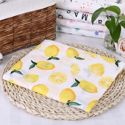 China Anti-pilling Soft Bamboo Muslin Baby Blanket 110x120cm for sale