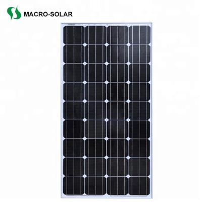 China Anodized aluminum monocrystalline solar panel for home and factory panel paneles solares twill pant mono precio 150w 155w 160w 165w 170w 175w 180w PV for sale