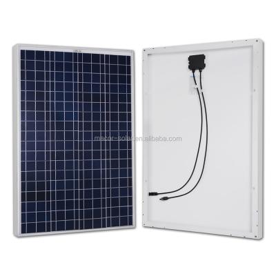 China 0.45mm PV Polycrystalline Photovoltaic Solar Panel 100W , 12V Solar Module Battery Charging for sale