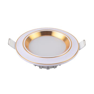 China DL01 5W 10W AC220-240V modern aluminum 3cct color ceiling light recessed lights tri led downlight for sale