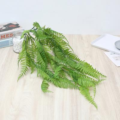 China Real Artificial Plant Grass Decoration Green Plant Wall Hanging Crested Garden Decoration Hanging for sale