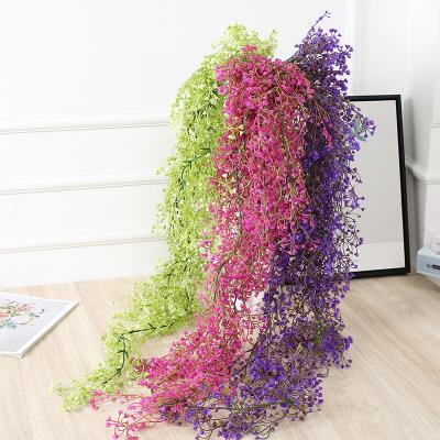 China High quality real artificial plant yard wedding decoration plastic wicker wall hanging for sale