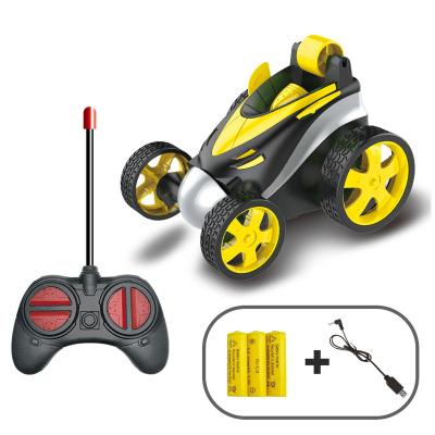 China Hot Sale Electric RC Hobby Stunt Car Dynamic Toy With Light And Music Bucket Tumbling Cars For Kids Remote Control Car for sale