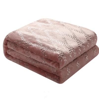 China Wearable Mantas De Cubrecamas Cheap Wholesale Press Silver Flannel Winter Soft Warm Flannel Throw Blanket for sale