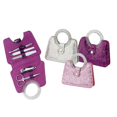 China Popular Glitter Handbag Professional Gel Manicure Kit, Manicure Set for sale