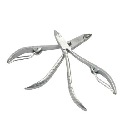 China Stainless Steel Popular Handle Professional Cuticle Nail Pointed Pliers for sale