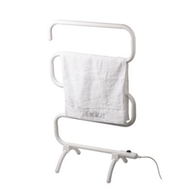 China Heater EVIA S Shape Electric Freestanding Bathroom Heated Drying Towel Rack for sale