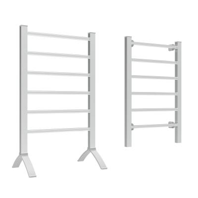 China EVIA MOBILE 2 in 1 Bathroom Electric Heated Floor Drying Towel Rail Warmer Rack for sale