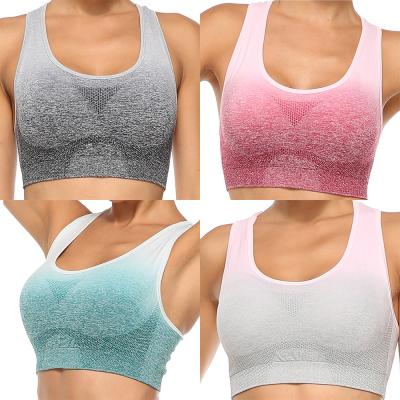 China Wholesale Ladies Fitness Breathable Gym Yoga Bra Workout Exercise Women Sports Bra With Custom Logo for sale