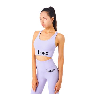 China 2022 Breathable Drop Logo Printed Yoga Bra Top Custom Made High Quality Free Shipping Fitness Sports Wear Women Sports Bra for sale